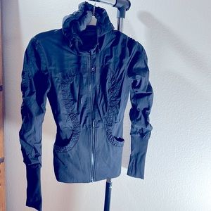 Lululemon Reversible Jacket-Hoodie, Black and Dark Grey.